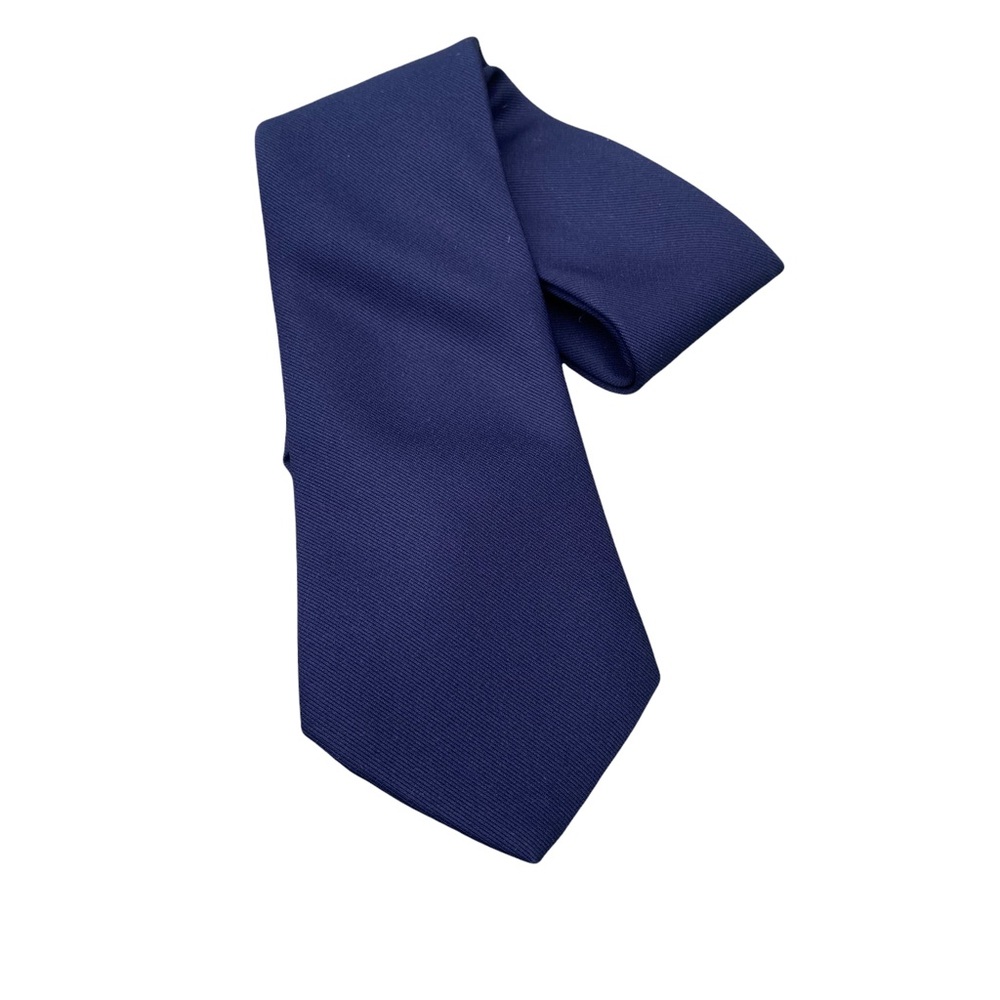 Vintage Necktie Paris Brand Solid Navy EUC